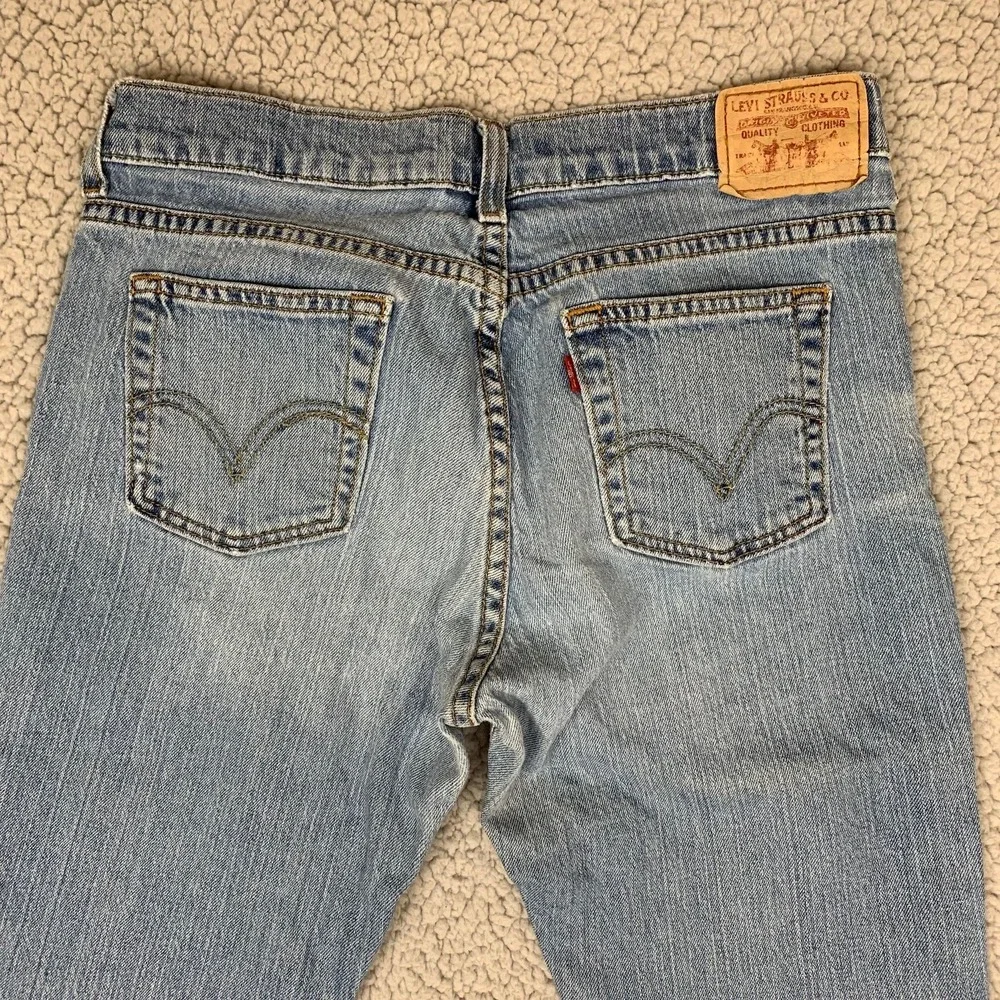 Levi's 515 Jeans Womens 10 Medium Blue Denim Bootcut Mid Rise 515-0217 - Picture 5 of 8